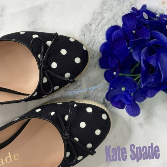 NWT Polka Dot Wedge Sandals Kate Spade Pajama Party Summer Cruise Sandal - Picture 16 of 16